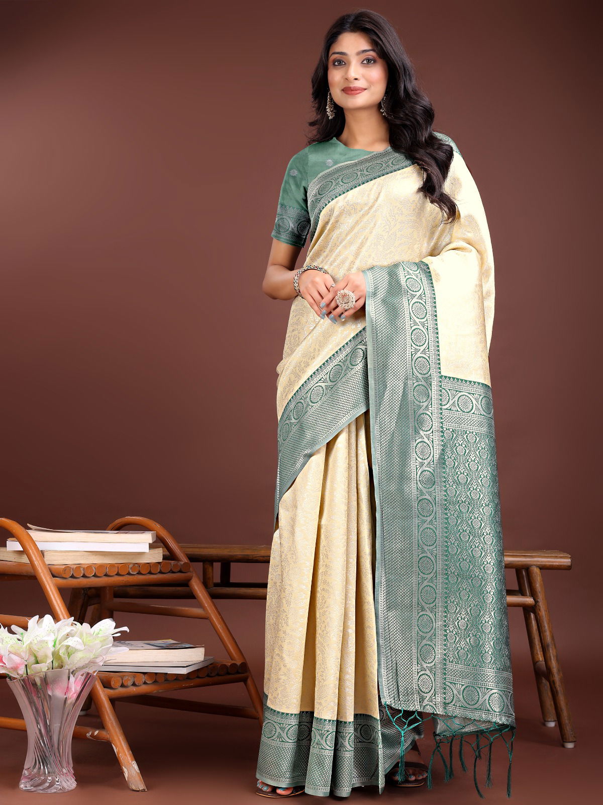 Crackle By Astita Lichi Silk Online Wedding Wear Saree Wholesale